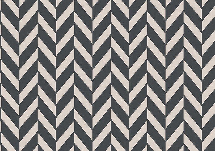 Chevron Stripe, Charcoal - Motorised Roman Blind - Image 7
